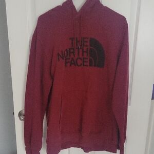 The North Face Men's Burgundy Hoodie XL EUC